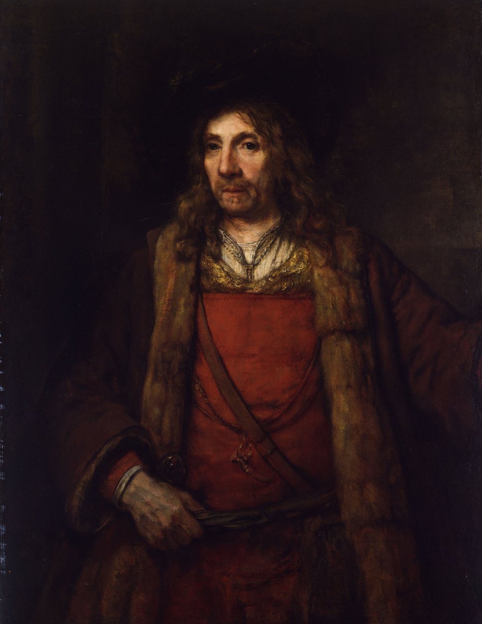 Mand i en pelsforet frakke af Rembrandt van Rijn