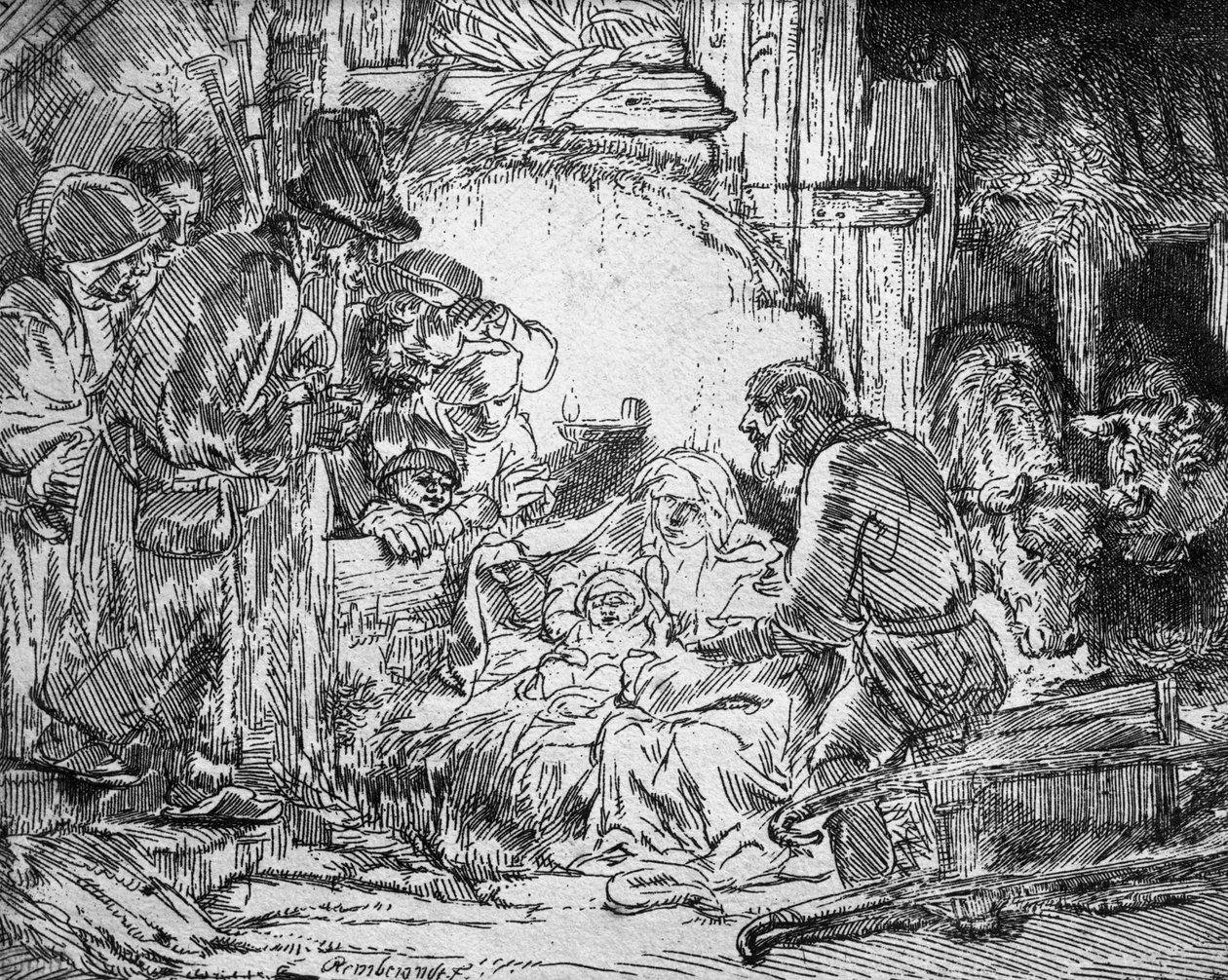 Fødselskirken, 1654 af Rembrandt van Rijn