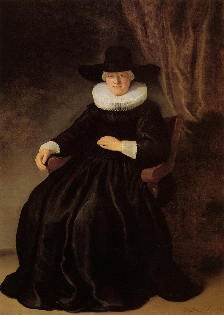 Portræt af Maria Bockenolle af Rembrandt van Rijn