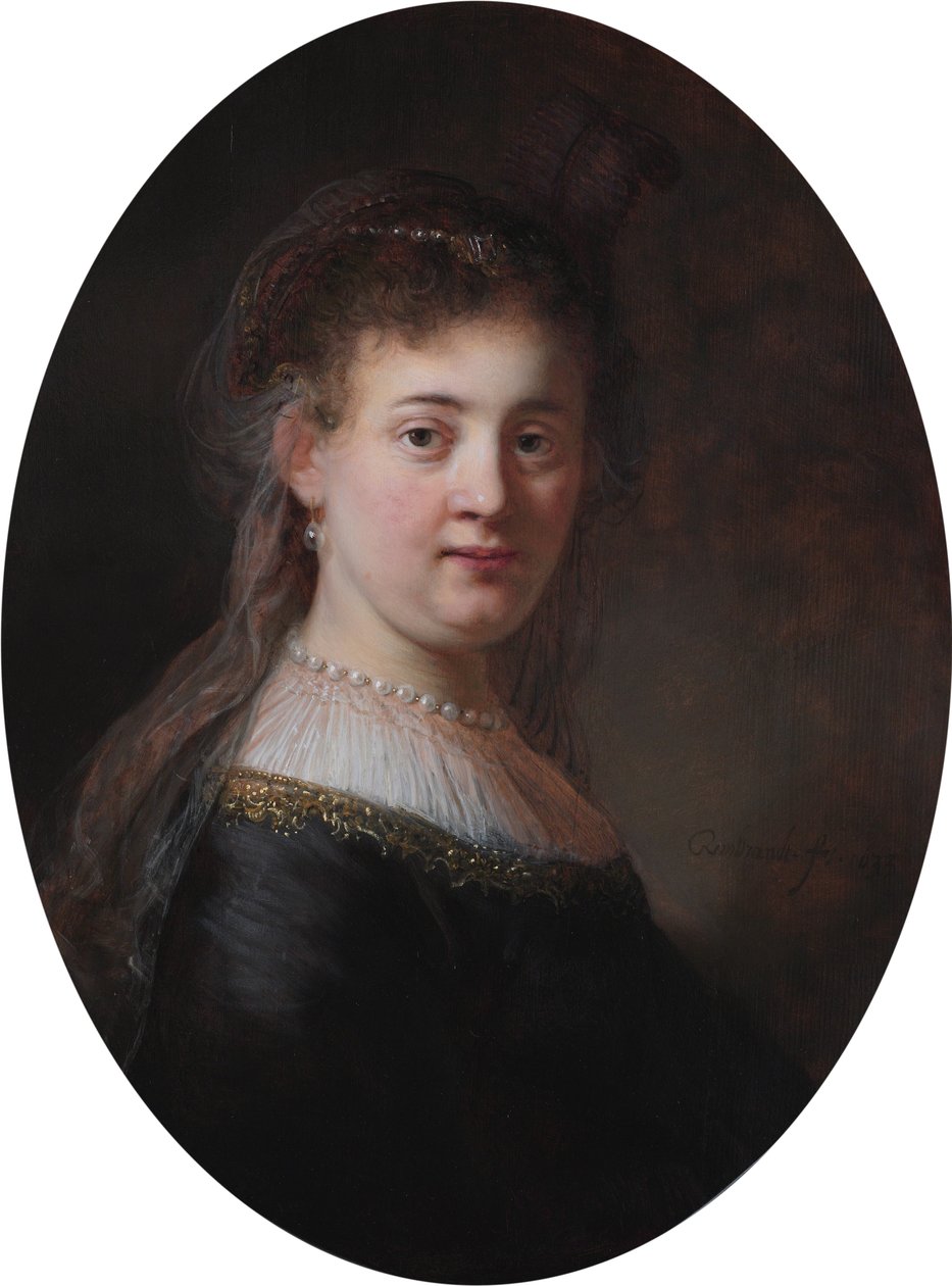 Portræt af Saskia van Uylenburgh af Rembrandt van Rijn