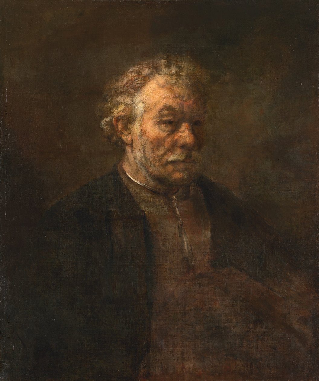 Portræt af en ældre mand af Rembrandt van Rijn
