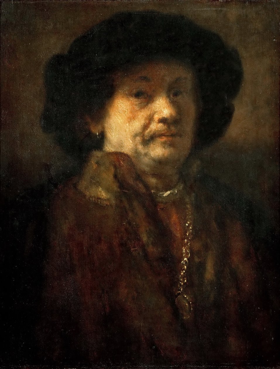 Portræt af Rembrandt van Rijn af Rembrandt van Rijn