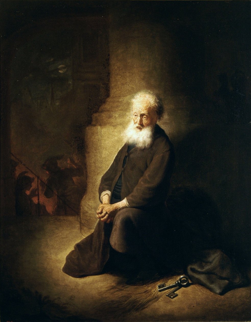 Omvendte St. Peter. af Rembrandt van Rijn