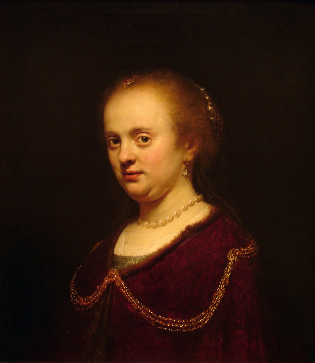 Portræt af ung kvinde af Rembrandt van Rijn