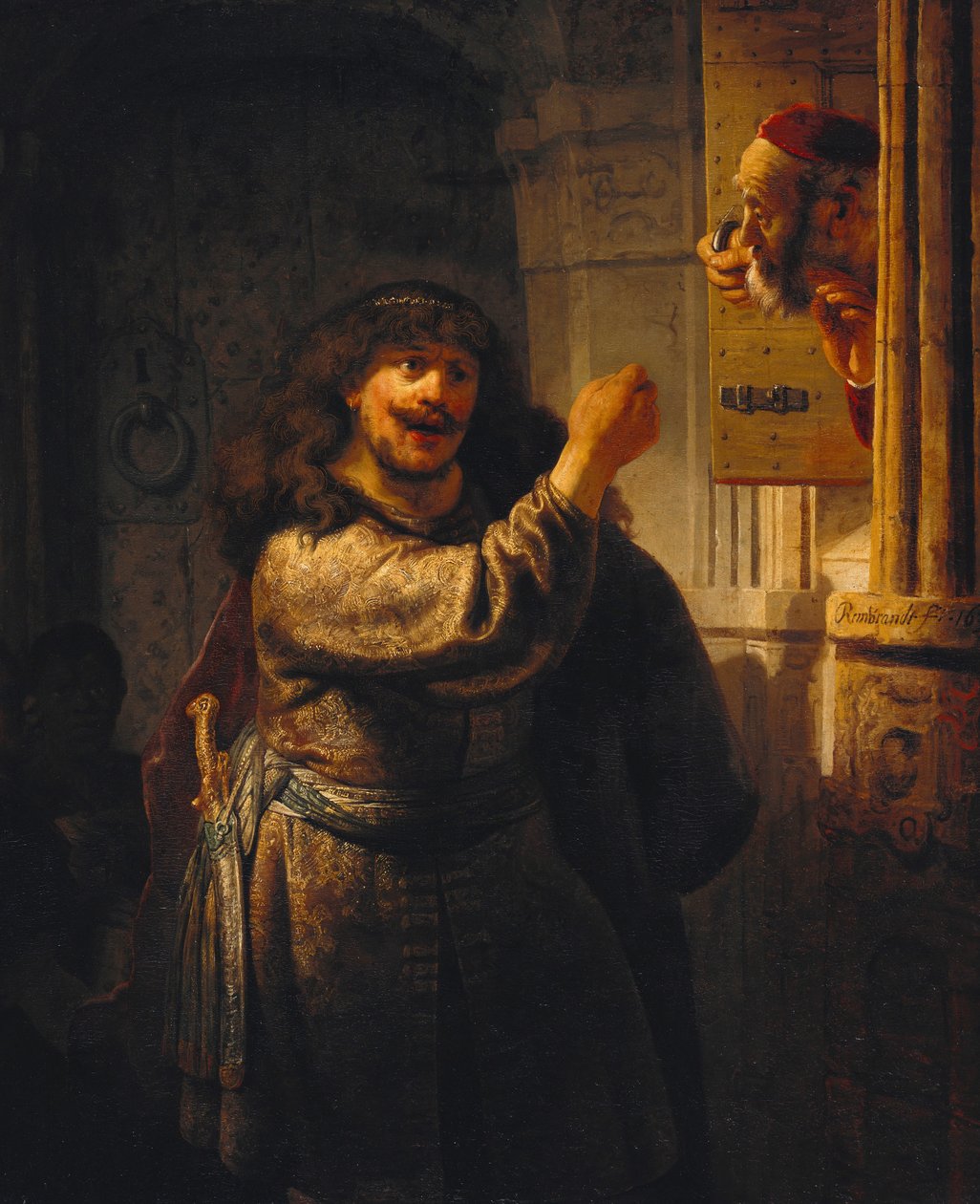 Samson truede sin svigerfar af Rembrandt van Rijn