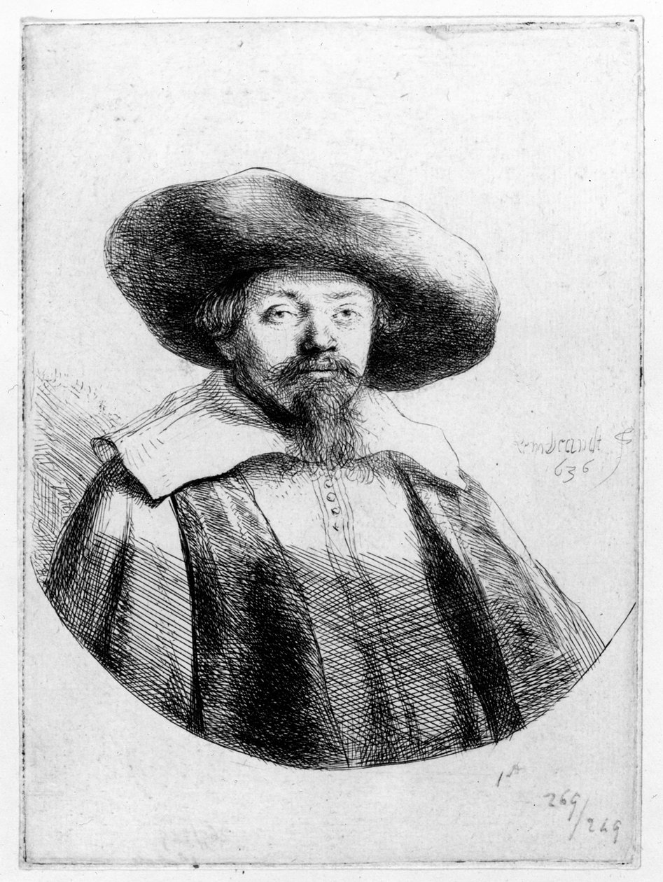 Samuel Manasseh Ben Israel, 1636 af Rembrandt van Rijn