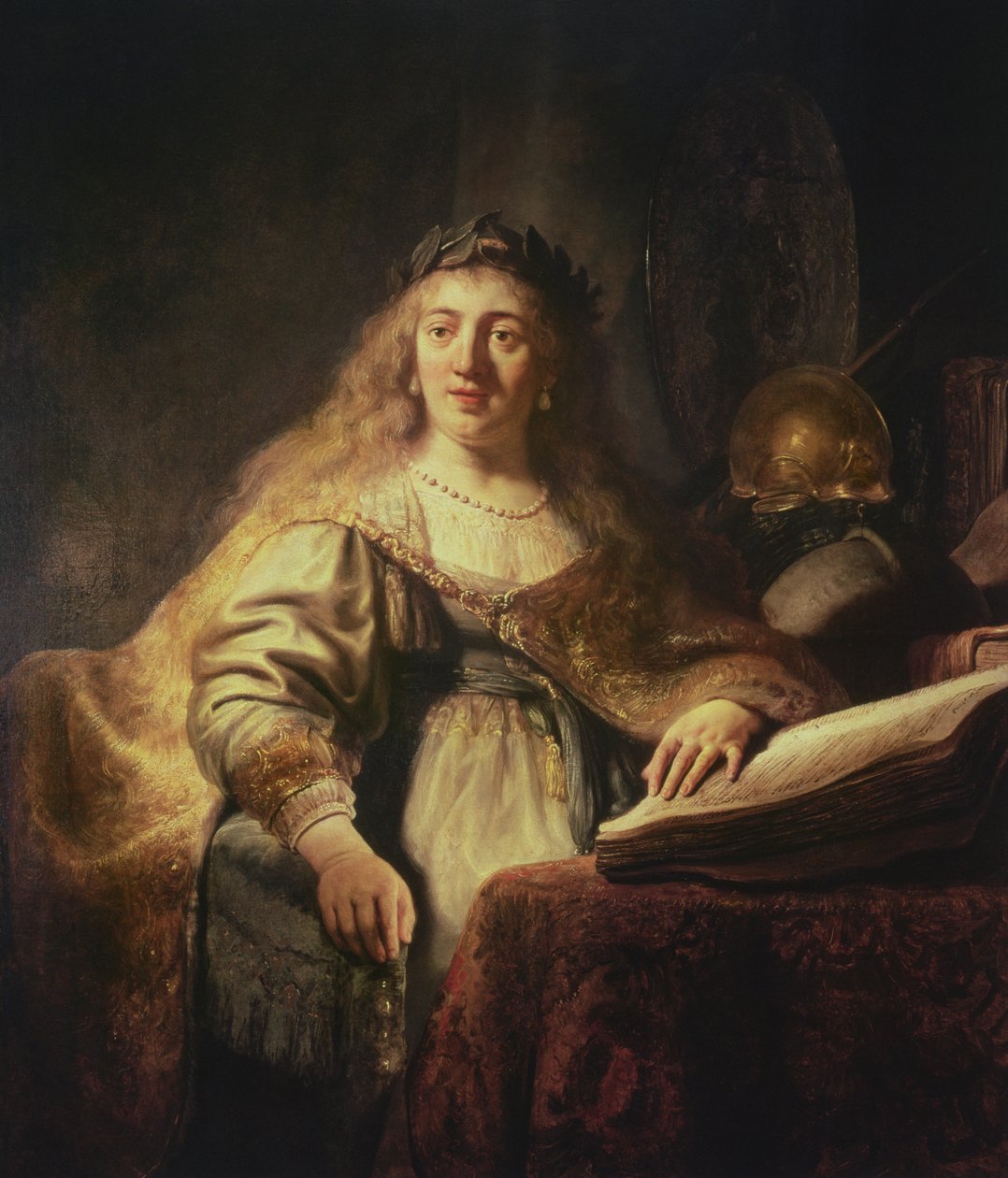 Saskia som Minerva af Rembrandt van Rijn