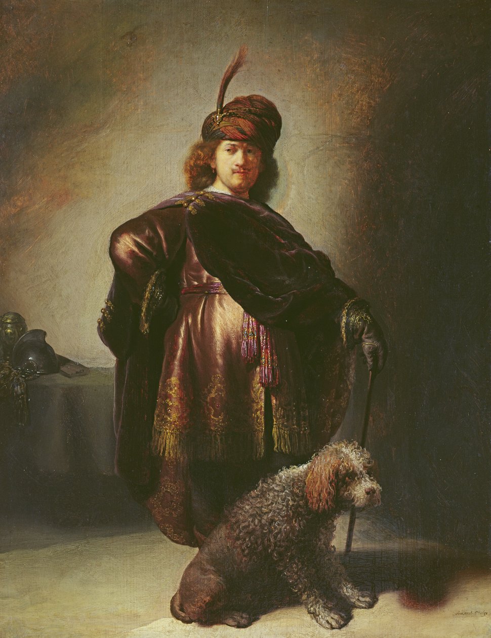Selvportræt i orientalsk dragt, 1631 af Rembrandt van Rijn