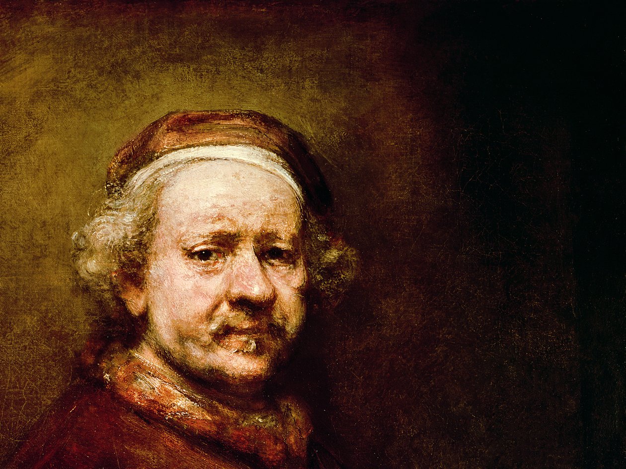 Selvportræt i en alder af 63 år, 1669 (detalje af 3739) af Rembrandt van Rijn