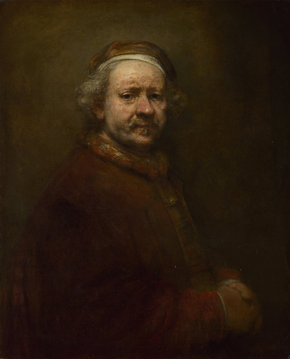 Selvportræt i en alder af 63, 1669 af Rembrandt van Rijn