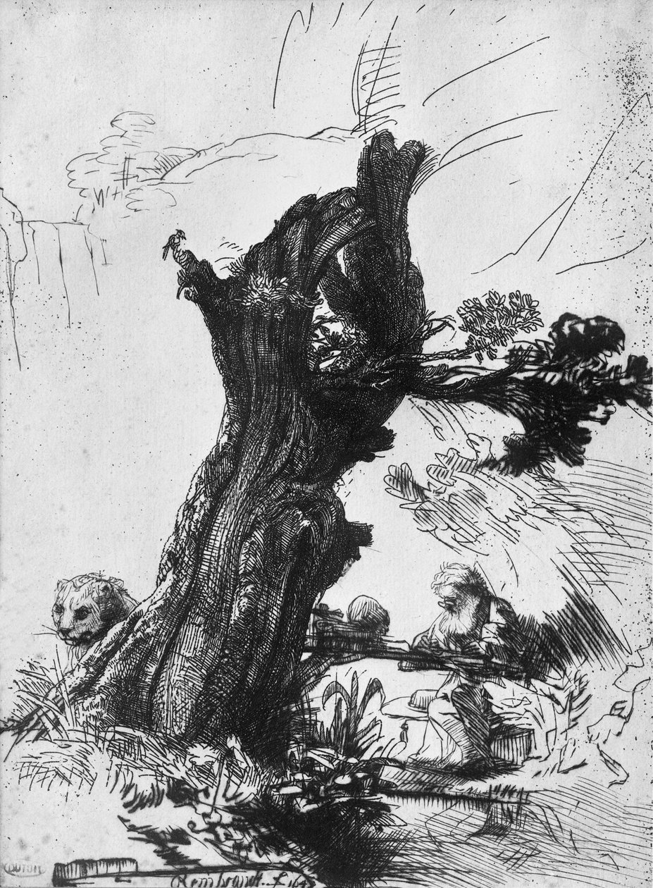 St. Jerome Skrift, 1648 af Rembrandt van Rijn