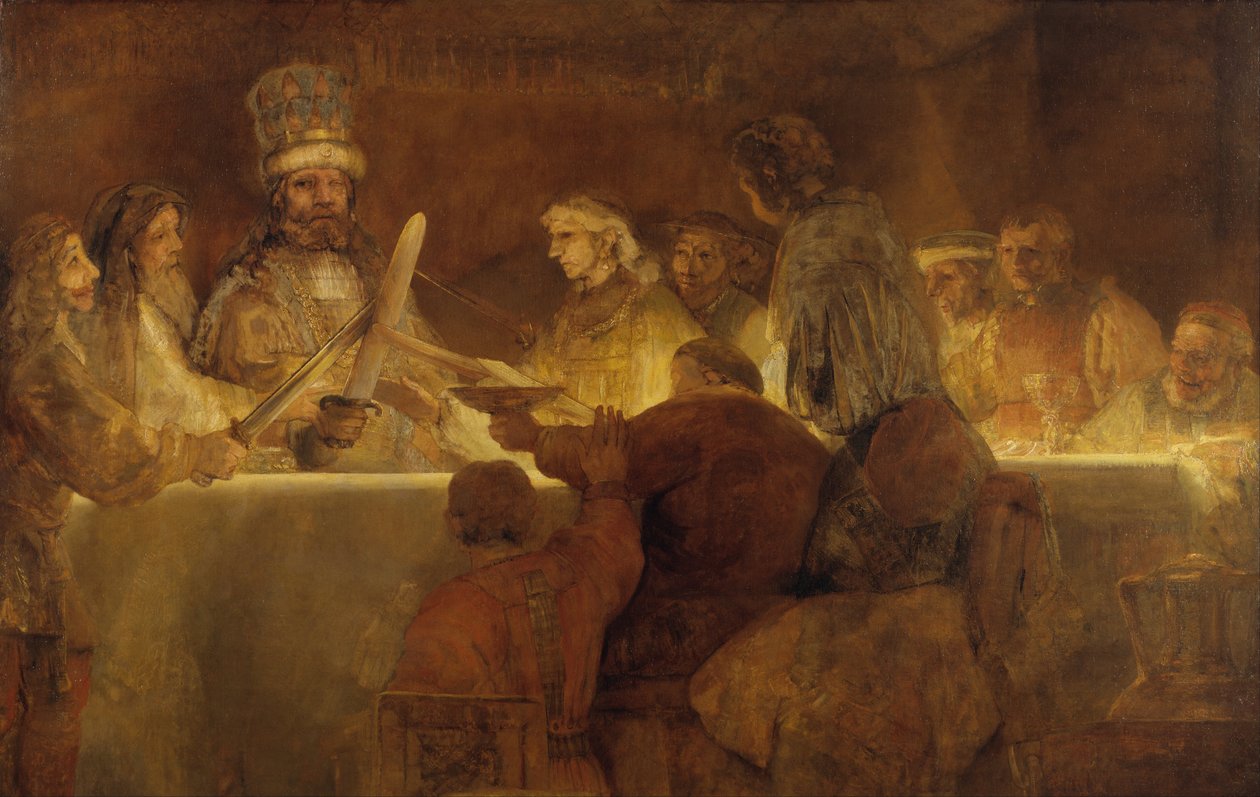 Batavianernes sammensværgelse under Claudius Civilis af Rembrandt van Rijn