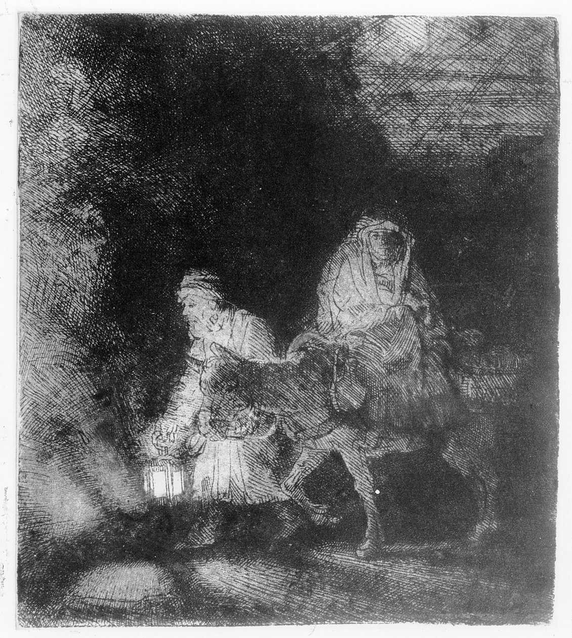 Flugten til Egypten, 1651 af Rembrandt van Rijn