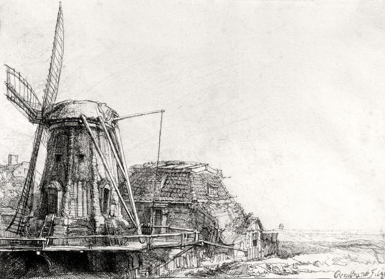 Møllen, 1641 af Rembrandt van Rijn