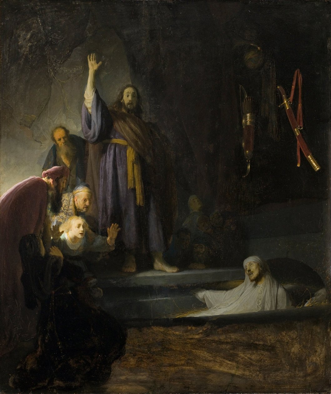 Opstandelsen af Lazarus af Rembrandt van Rijn