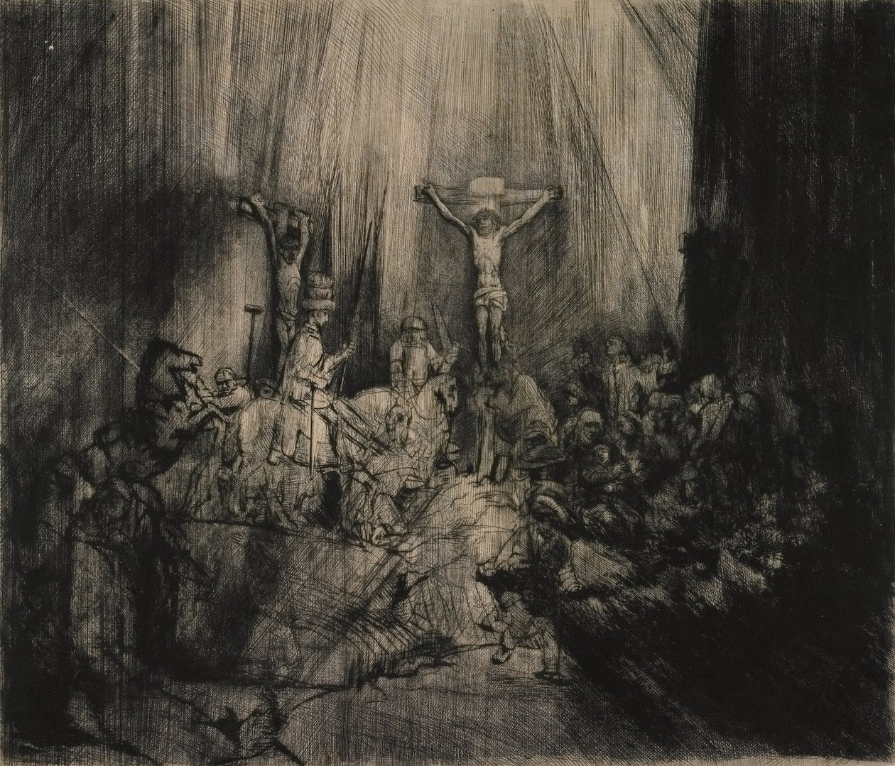 De tre kors af Rembrandt van Rijn