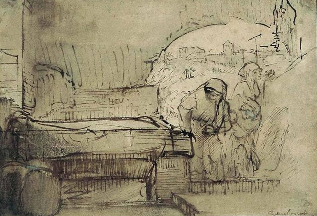 De tre Marys ved graven af Rembrandt van Rijn