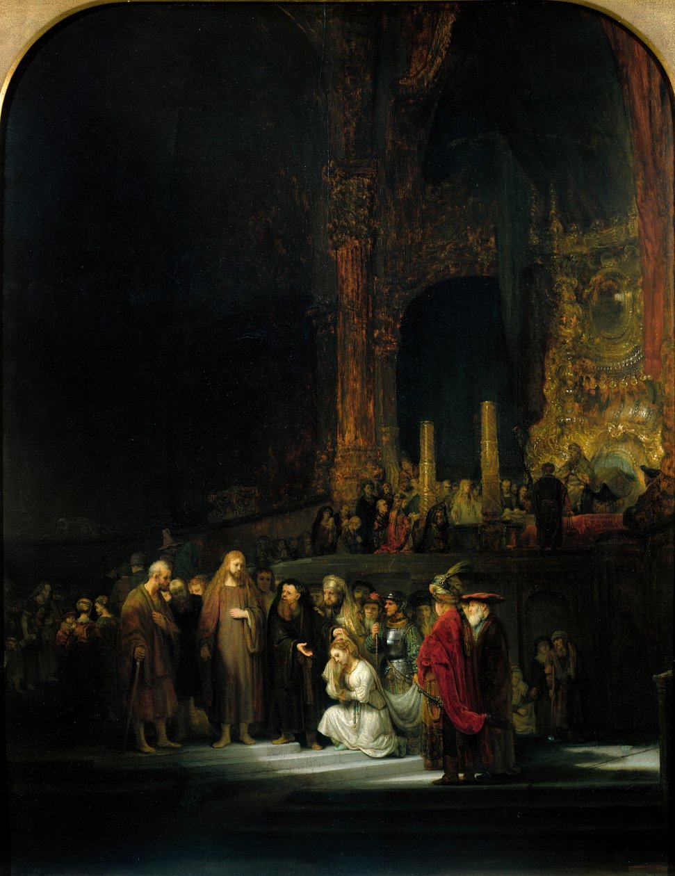 Kvinden taget i utroskab, 1644 af Rembrandt van Rijn