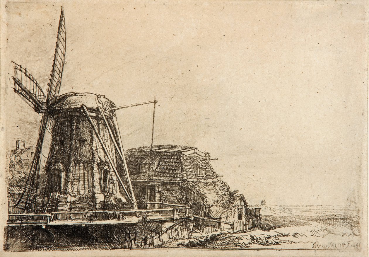 Vindmøllen af Rembrandt van Rijn