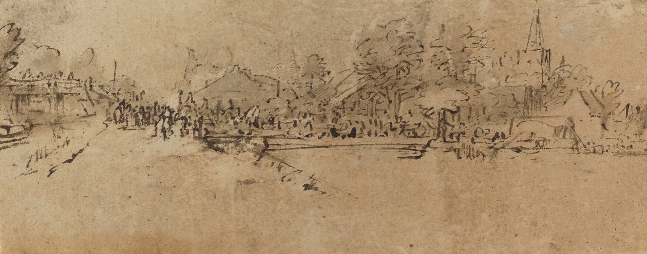 Udsigt over Diemen af Rembrandt van Rijn