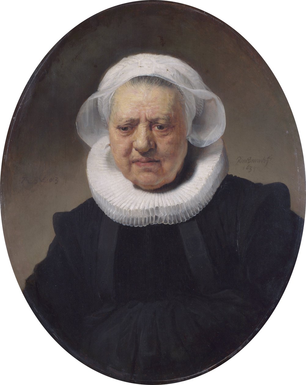 Portræt af Aechje Claesdr. Pesser af Rembrandt van Rijn