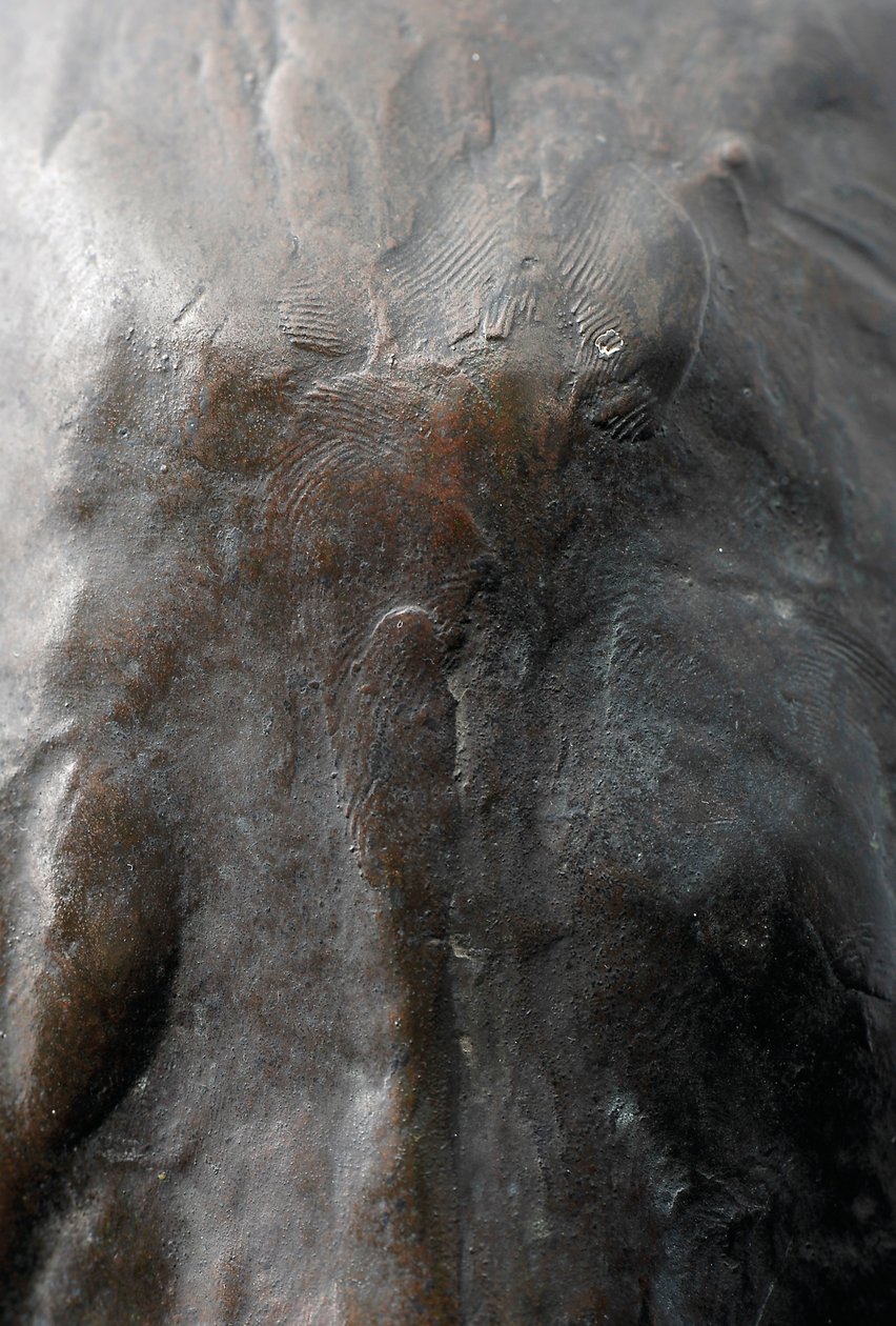 Stor giraf med sænket hoved, modelleret 1909-10, støbt før 1913 (bronze) (se også 3084917-43) af Rembrandt Bugatti