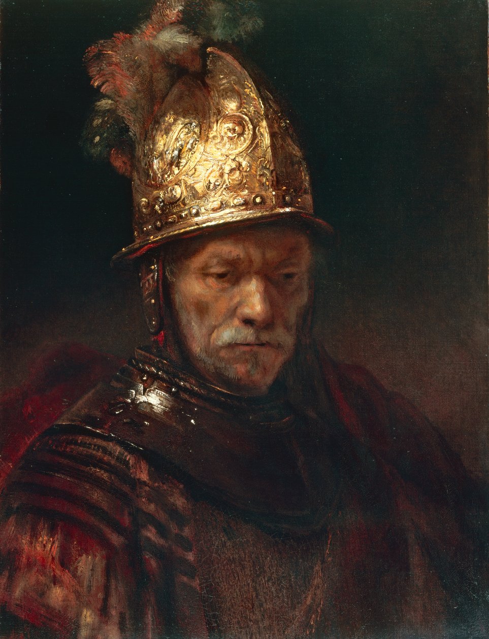 Manden med den gyldne hjelm af Rembrandt Harmensz. van Rijn (circle of)