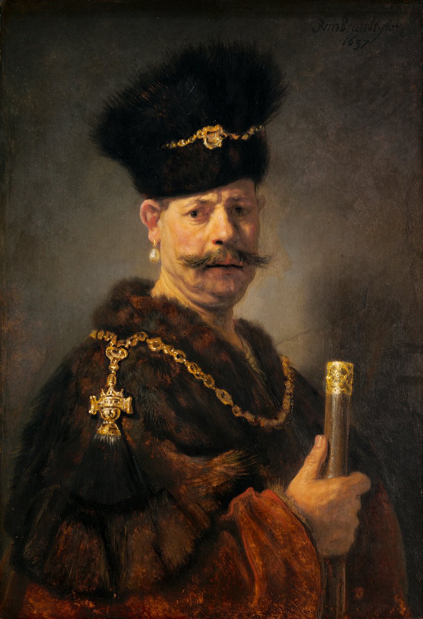 En polsk adelsmand af Rembrandt van Rijn