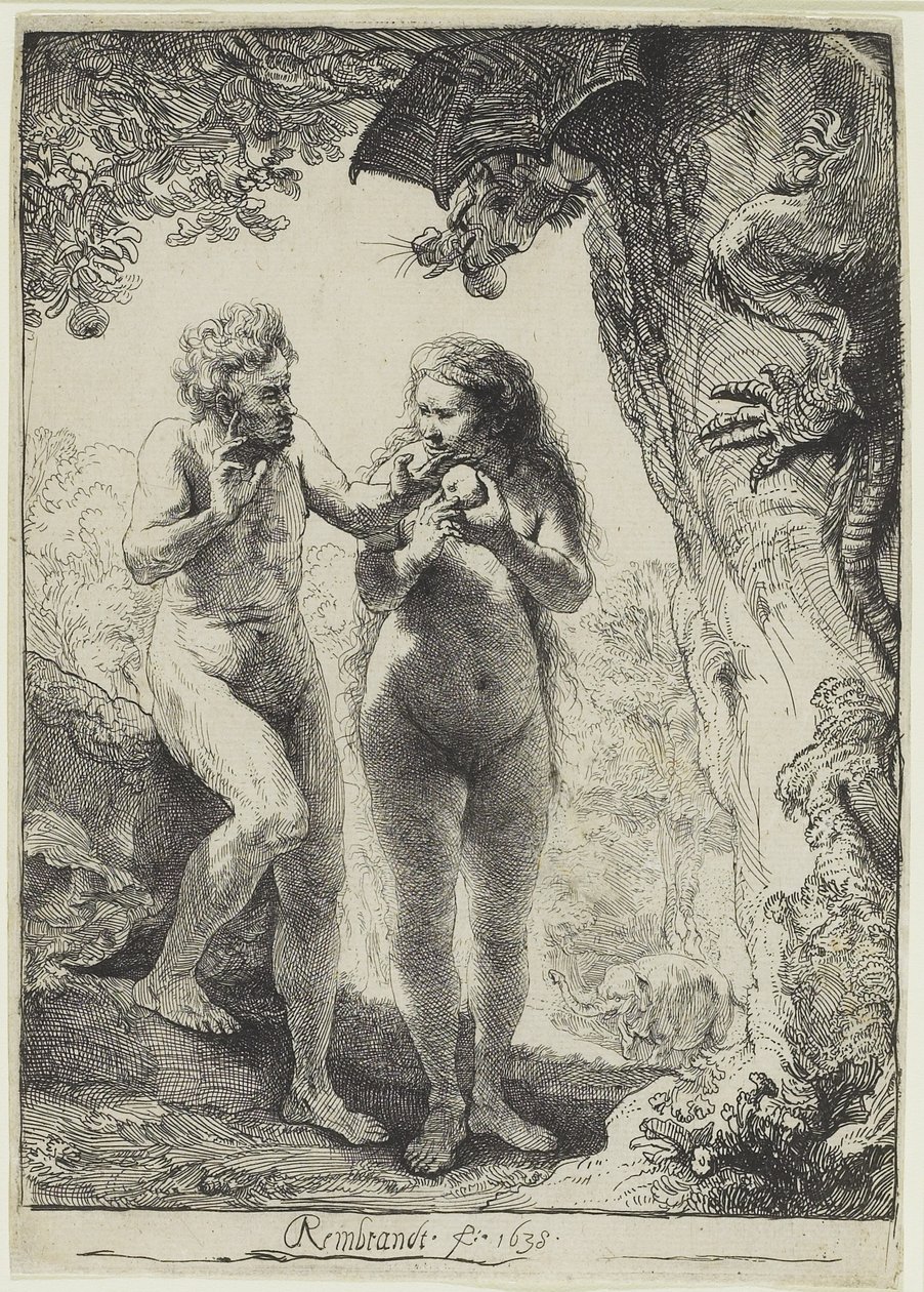 Adam og Eva af Rembrandt van Rijn