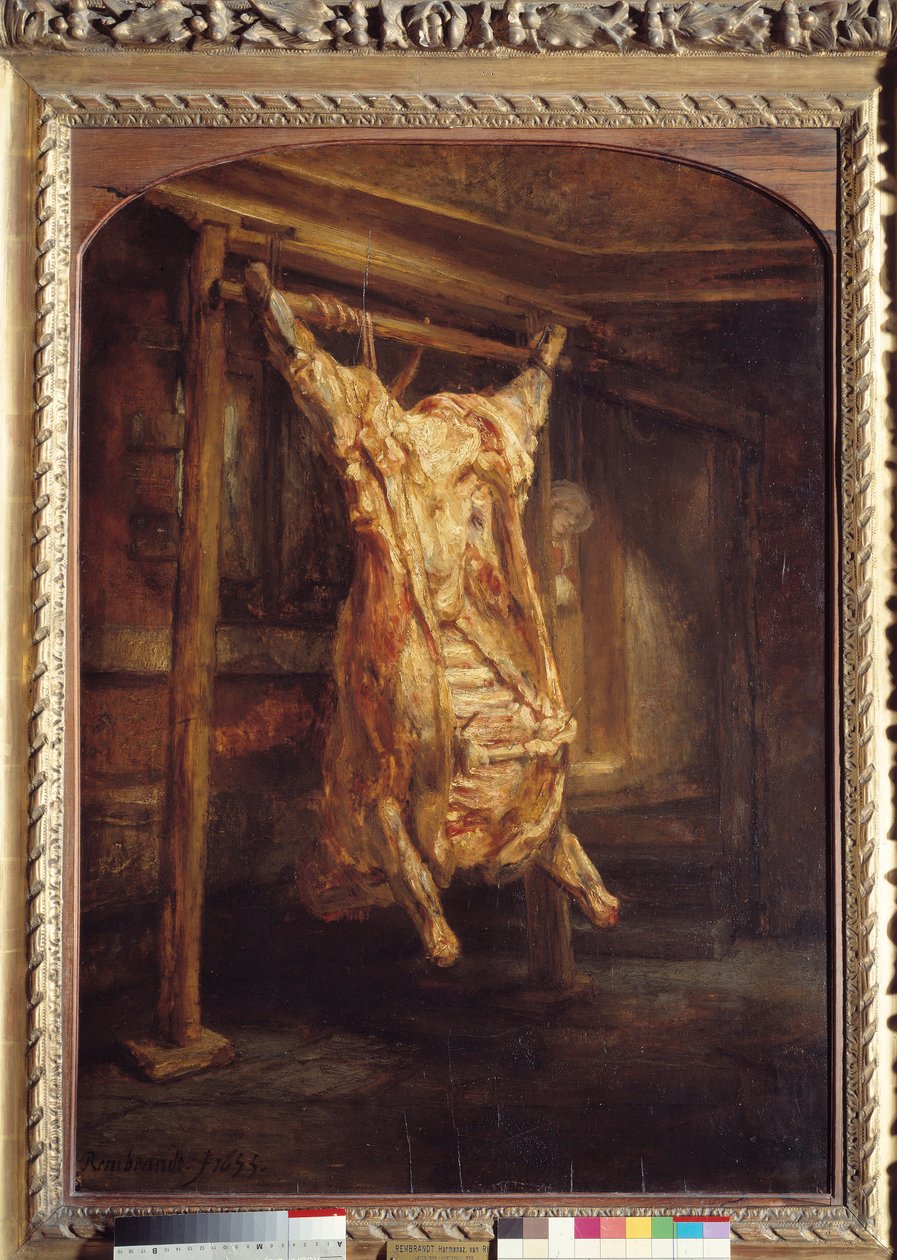 Oksebark Oksekroppe separat. Maleri af Harmensz Van Rijn Rembrandt (1606-1669) af Rembrandt van Rijn
