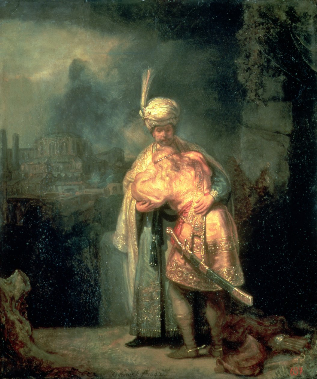 David og Jonathan af Rembrandt van Rijn