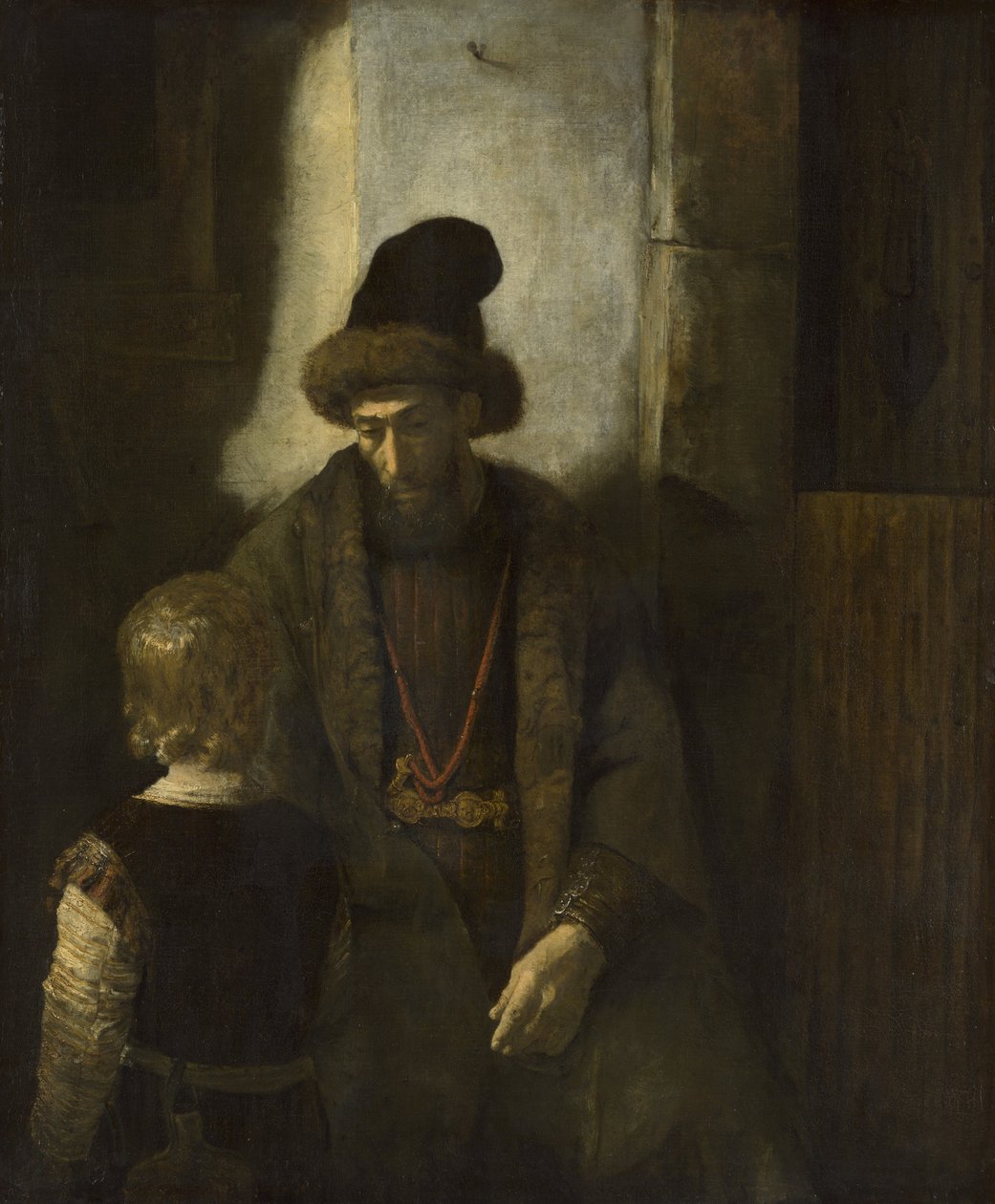 Jakobs farvel til Benjamin, 1650-60 af Rembrandt van Rijn
