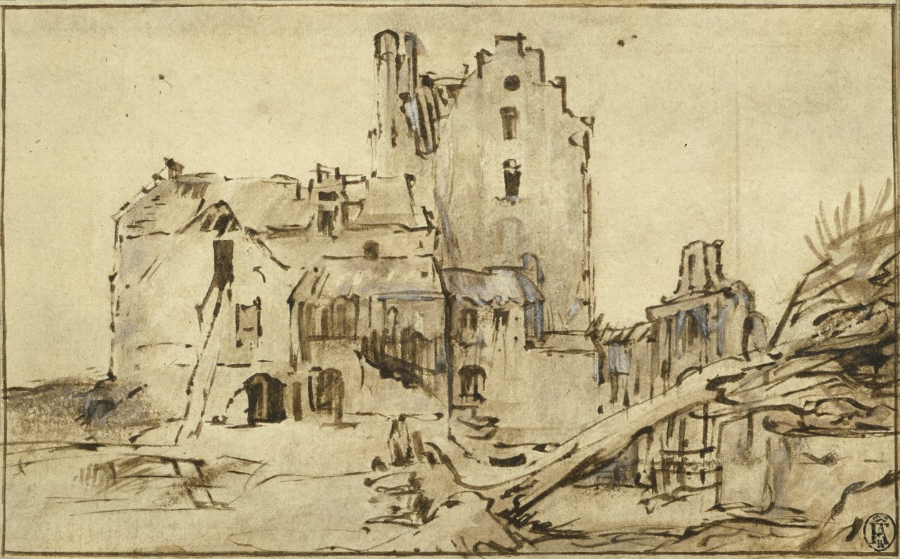Kostverloren Slot i forfald, 1652-57 af Rembrandt van Rijn