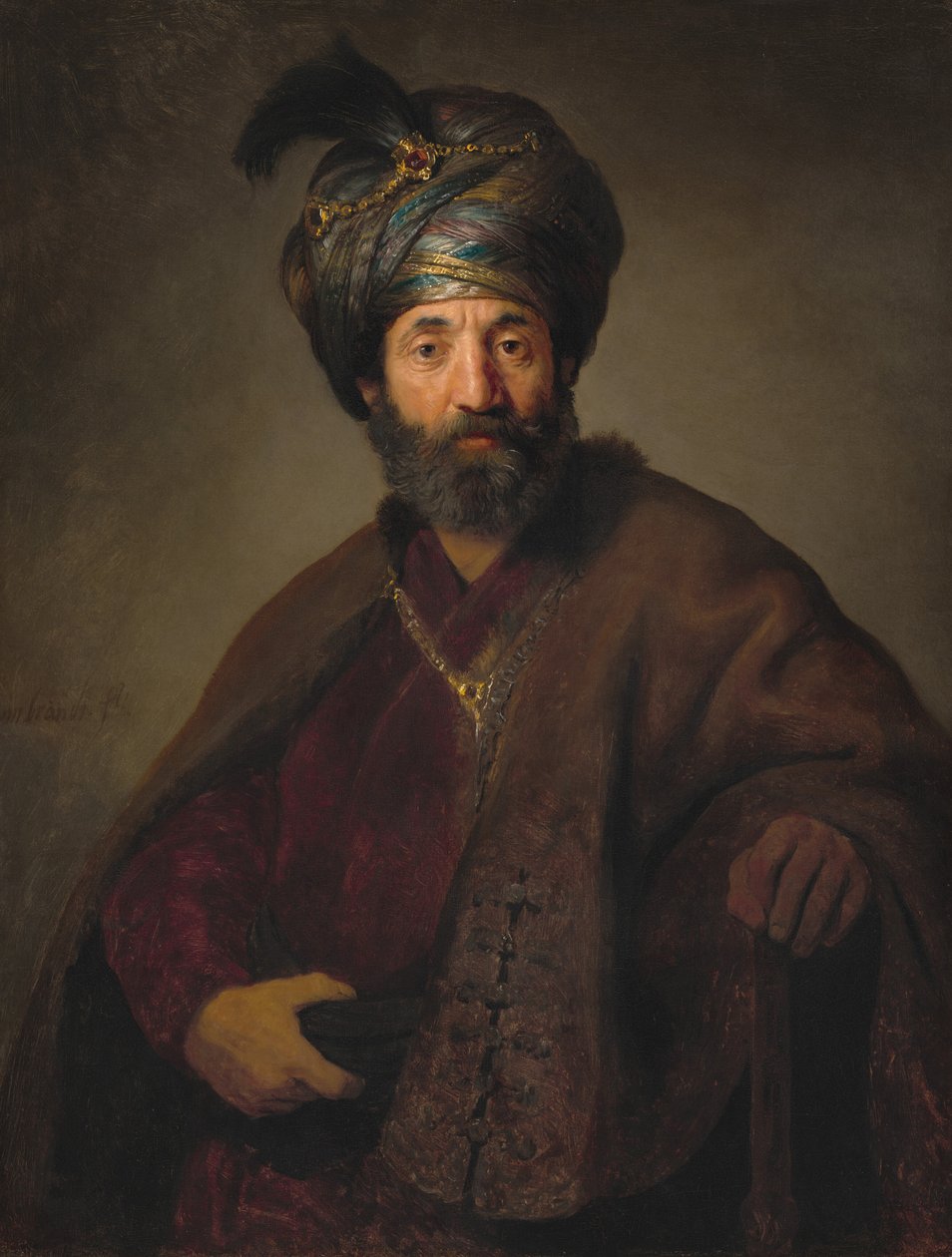 Mand i orientalsk dragt, ca. 1635 af Rembrandt Harmensz van Rijn