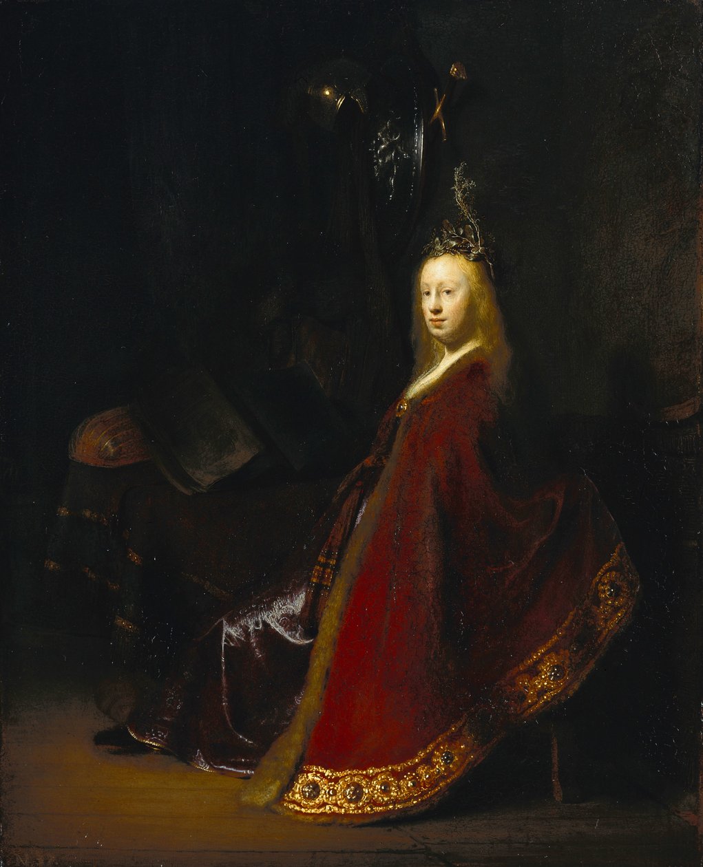 Minerva, 1631 af Rembrandt van Rijn