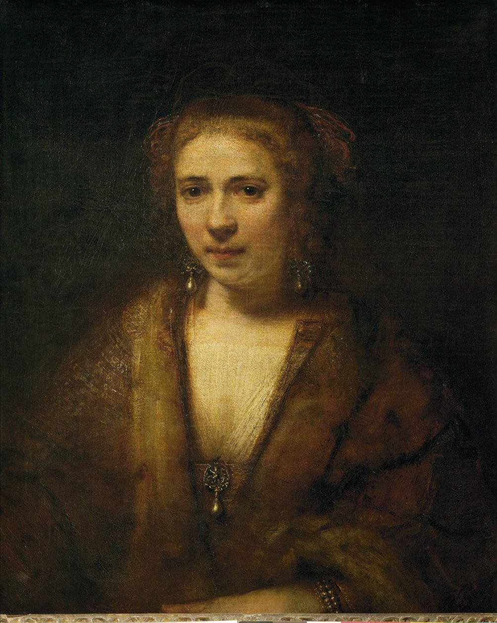 Portræt af Hendrijke Stoffels ... af Rembrandt Harmensz. van Rijn