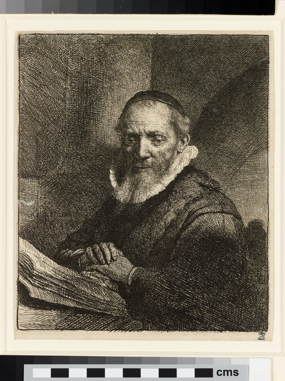 Portræt af Jan Cornelis Sylvius, prædikant af Rembrandt van Rijn