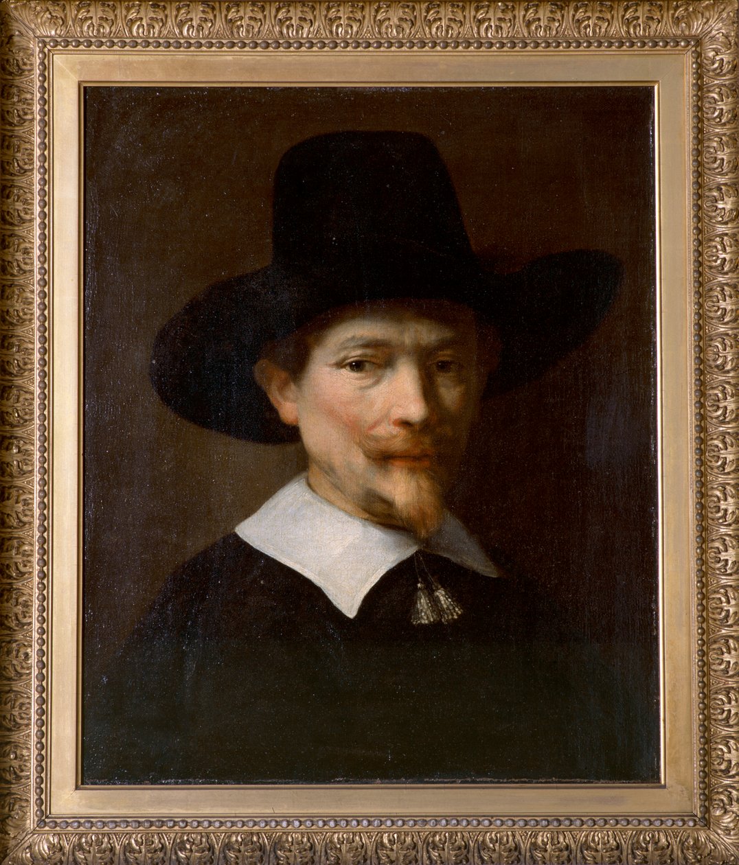Portræt af en mand (olie på lærred) af Rembrandt Harmensz. van Rijn