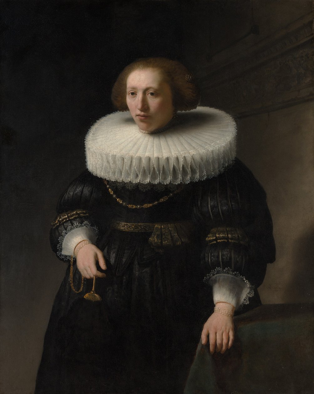 Portræt af en kvinde, sandsynligvis medlem af familien Van Beresteyn af Rembrandt van Rijn