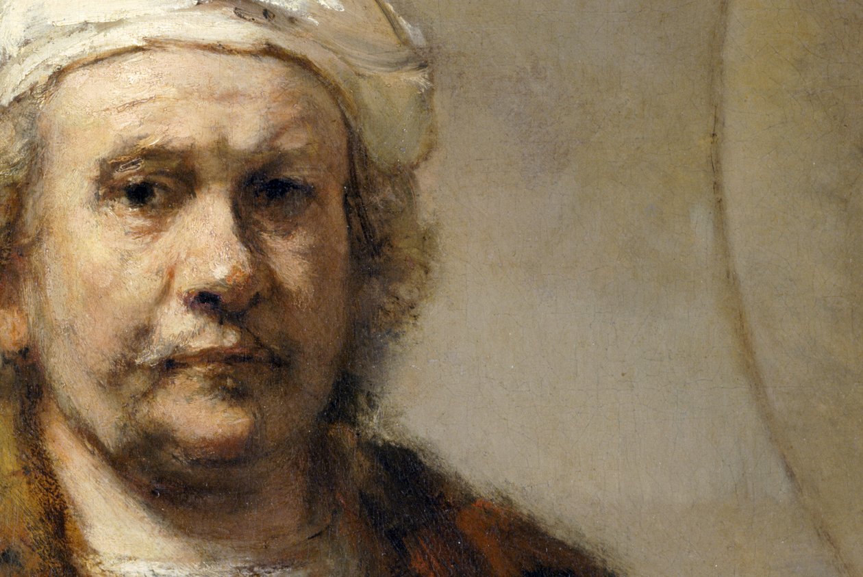 Rembrandt - Selvportræt (detaljer) af Rembrandt Harmensz. van Rijn