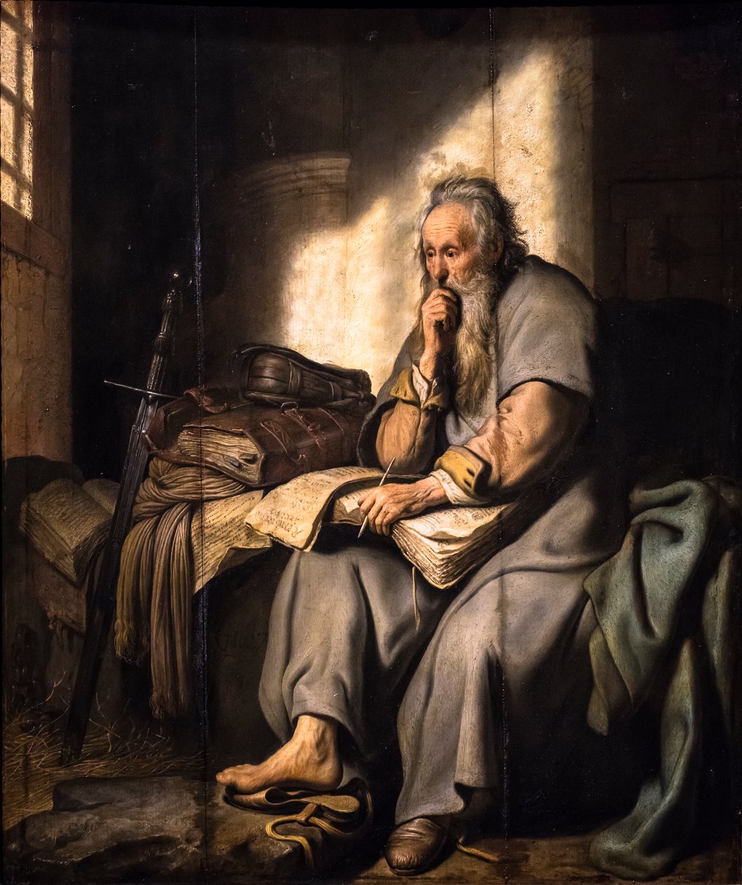 Sankt Paulus i fængsel af Rembrandt Harmensz. van Rijn