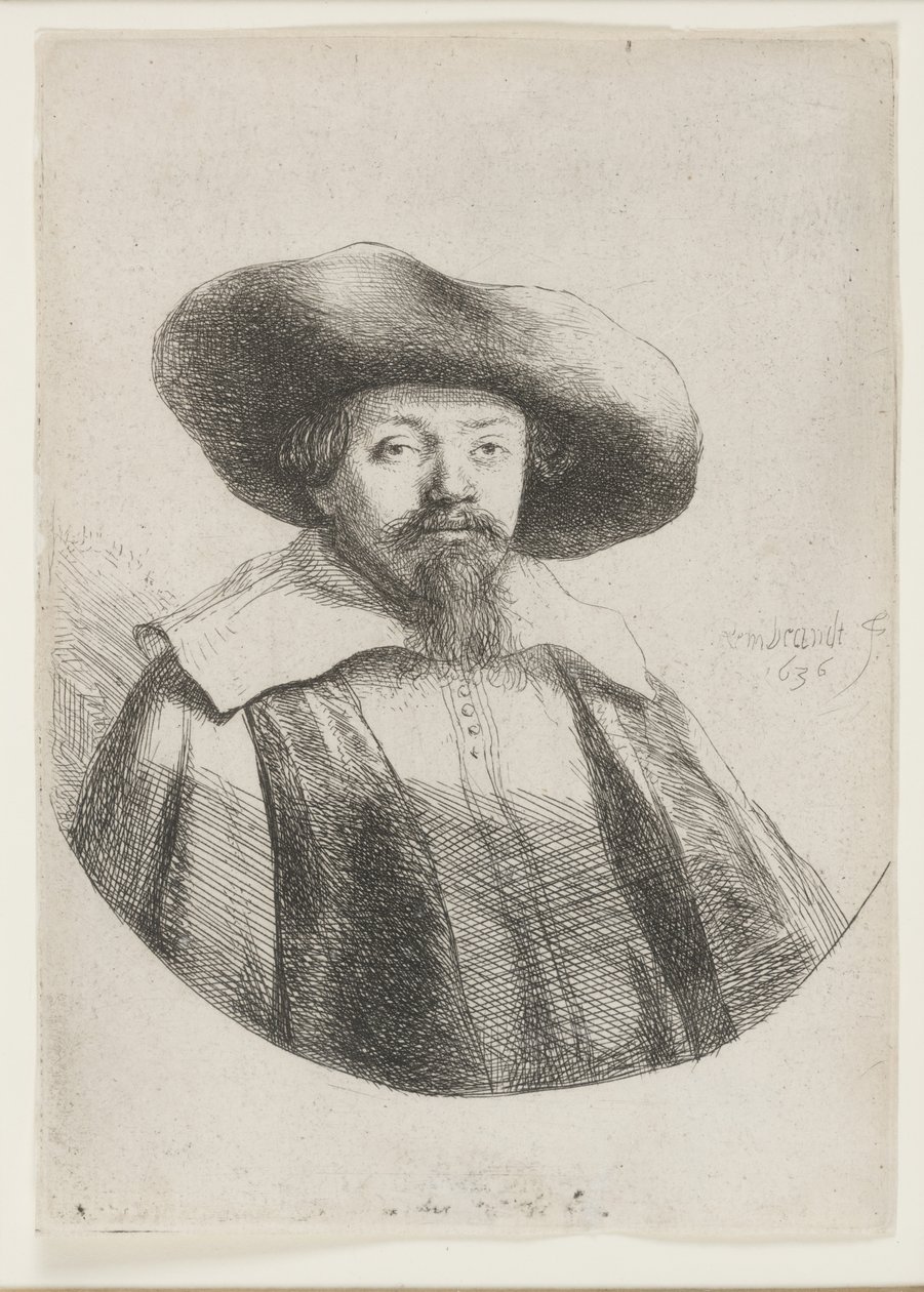 Samuel Manasseh Ben Israel, jødisk forfatter af Rembrandt van Rijn