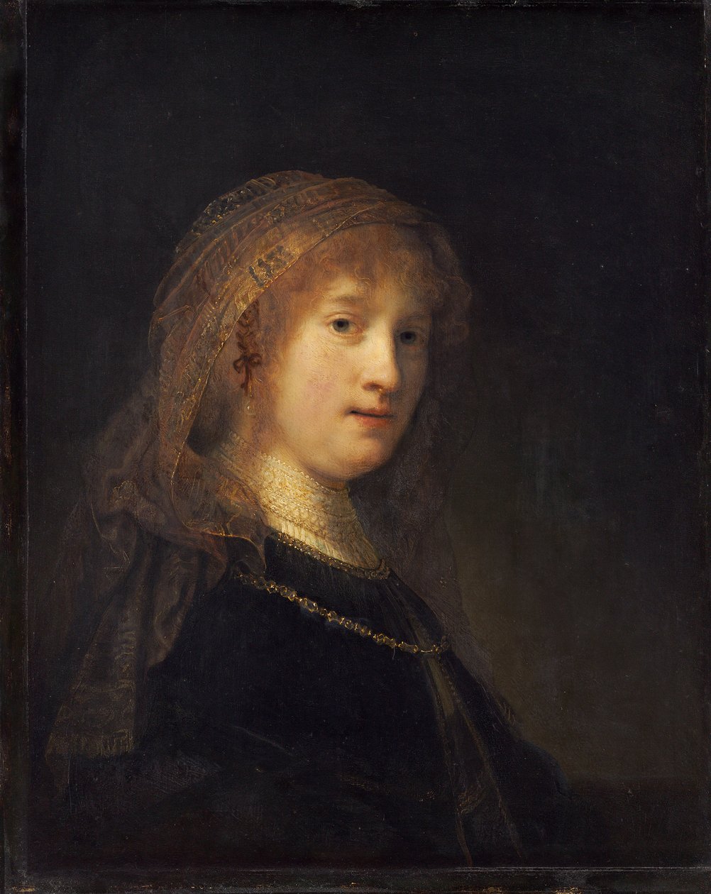 Saskia van Uylenburgh, ca. 1634-1640 (olie på panel) af Rembrandt van Rijn