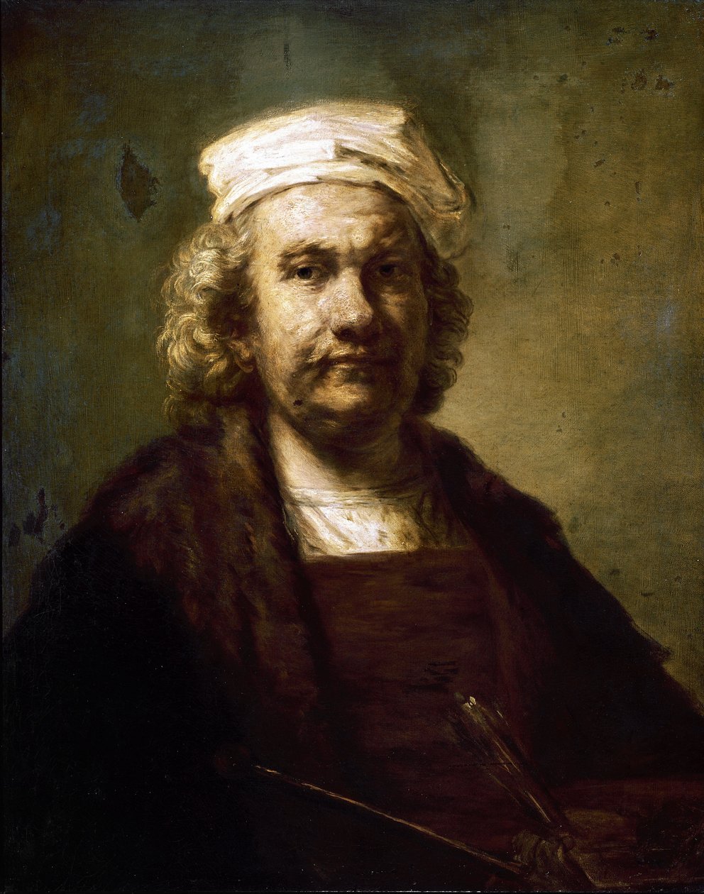 Selvportræt. (olie på lærred af Rembrandt van Rijn