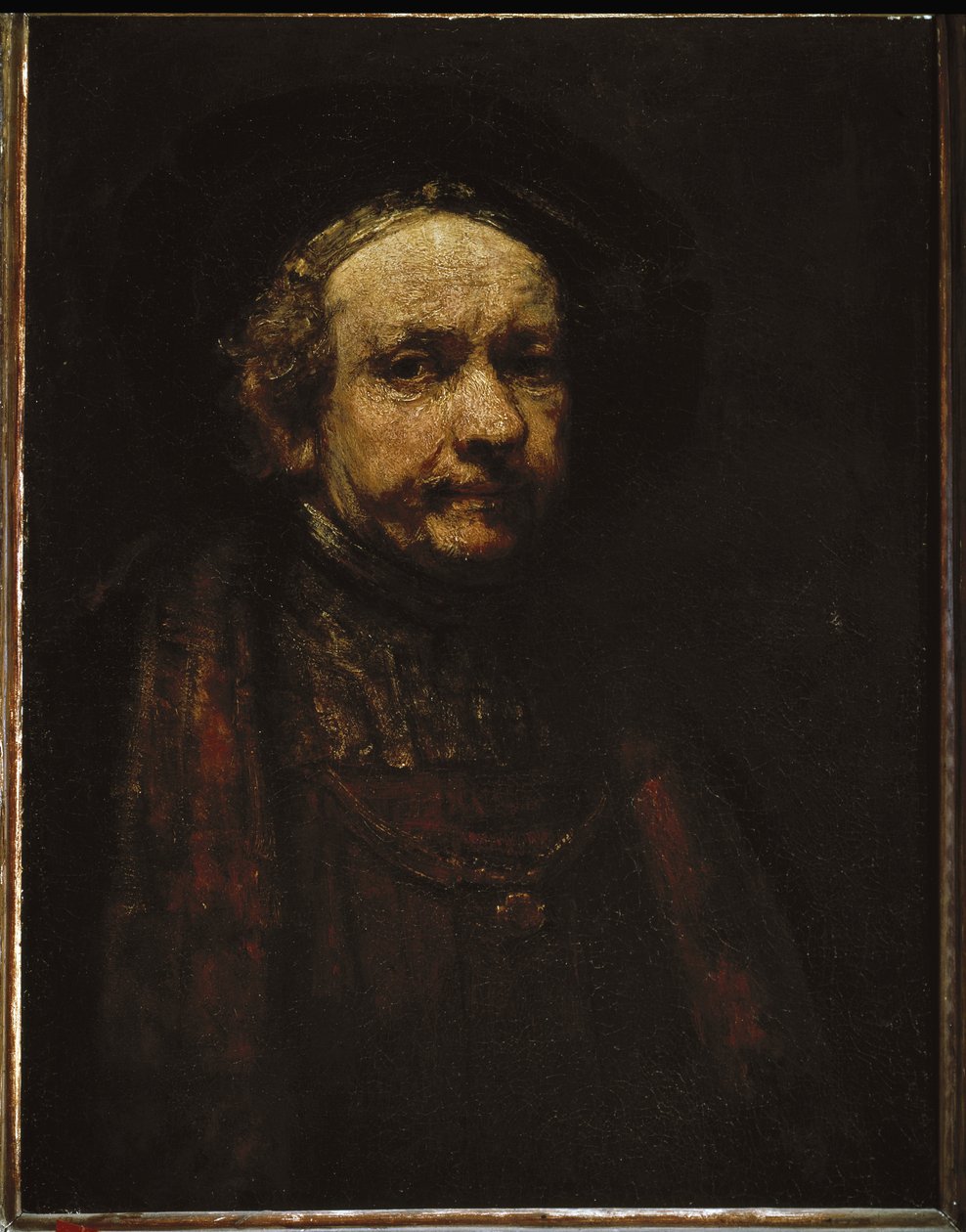 Selvportræt. (olie på lærred af Rembrandt van Rijn