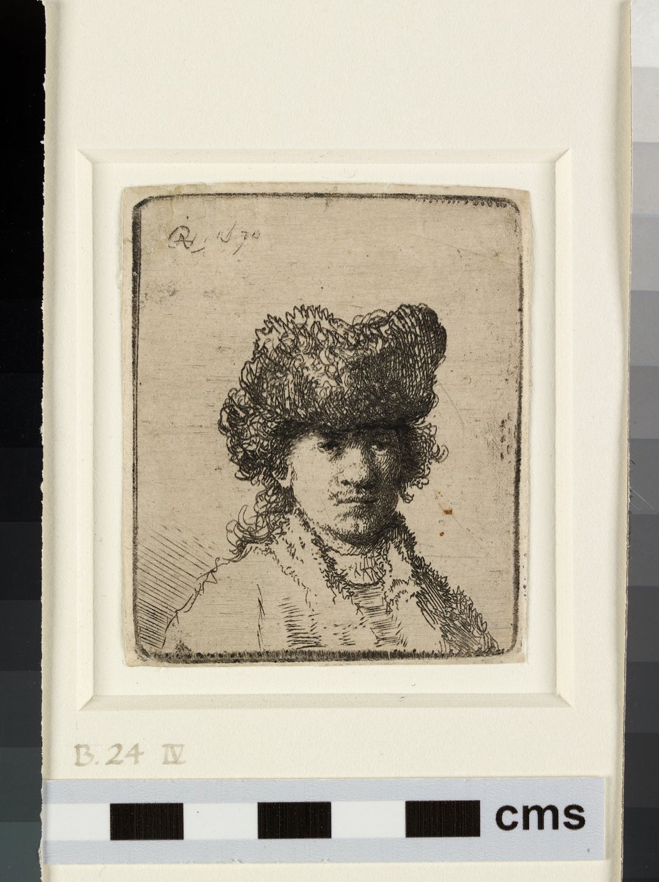 Selvportræt i pelshue af Rembrandt van Rijn