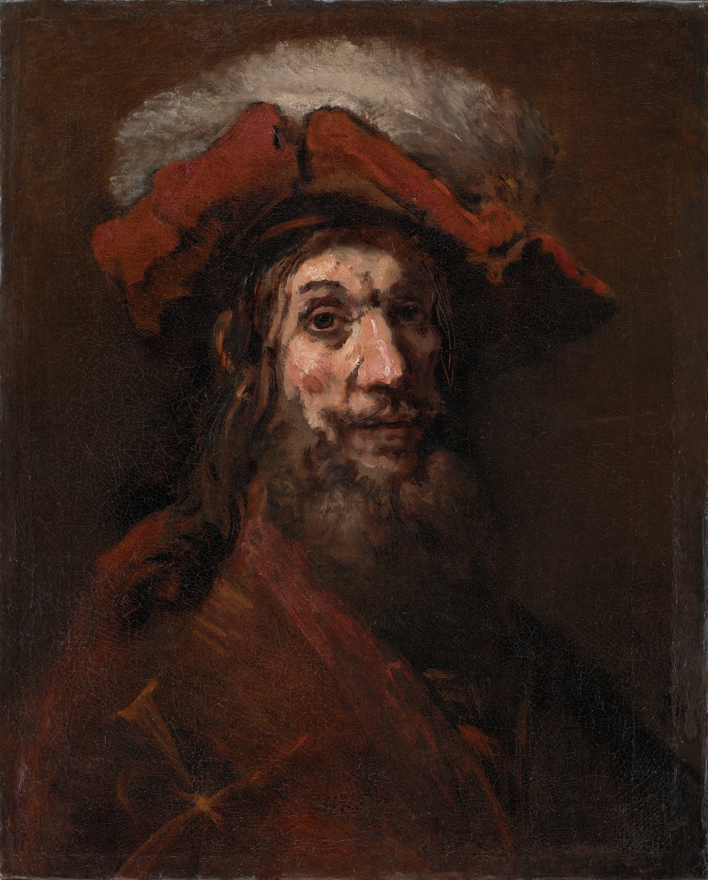 Skitse til Ridderen med Falken, kendt som "Korsfareren" af Rembrandt van Rijn