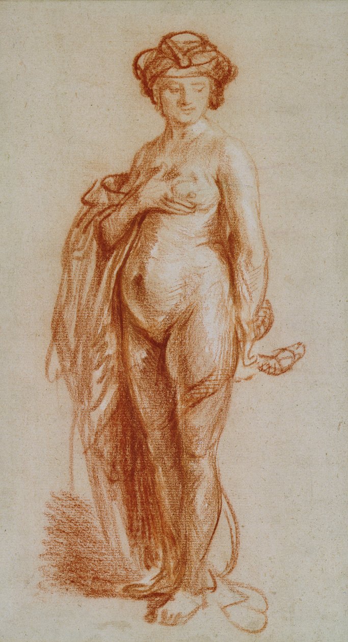 Studie af en nøgen kvinde som Cleopatra af Rembrandt van Rijn