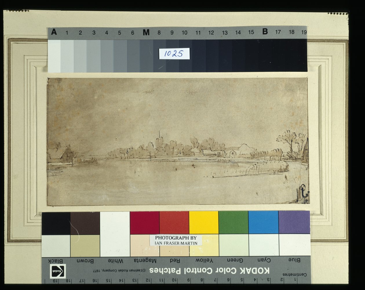 Amstel nær Kostverloren (pen og blæk med vask på papir) af Rembrandt Harmensz. van Rijn