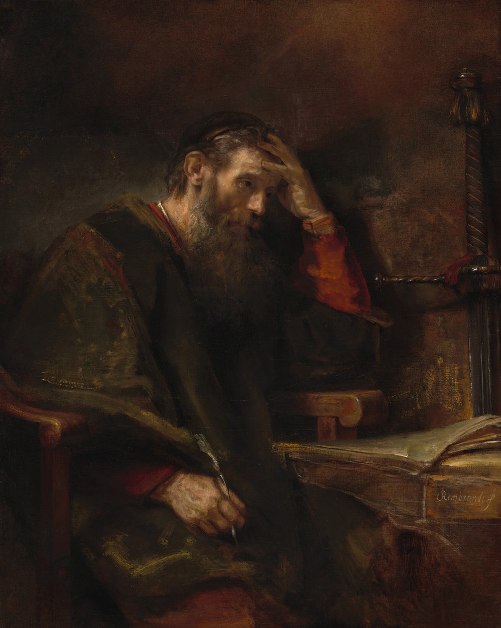 Apostlen Paulus, ca. 1657 af Rembrandt Harmensz van Rijn
